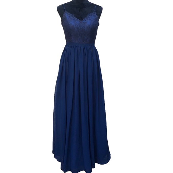 Weddington Way Navy Blue Formal Dress size 00 - Picture 8 of 13